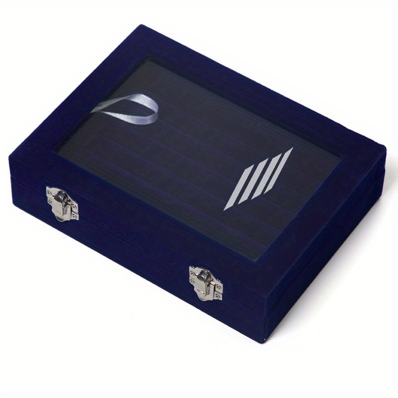 Flannelette 24 Grid Ornaments Earring Box